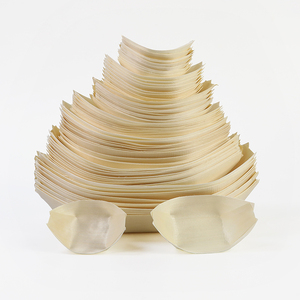 Bote de sushi de madera desechable de Poplar natural <span class=keywords><strong>Boa</strong></span> de madera de calidad alimentaria con varios tamaños - Product Image 5