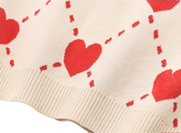 Pulls pour filles en coton 100% personnalisables, mignons, de nouvelle conception hivernale, avec un motif jacquard, col rond, tricotés, décontractés, pour enfants