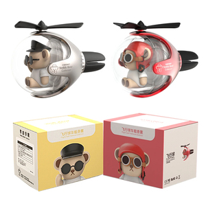 72KMตุ๊กตาหมีนักบินรถAir Freshenerอุปกรณ์ตกแต่งภายในรถยนต์Air Outlet Wingmanใบพัดน้ําหอมDiffuserภายใน - Product Image 1