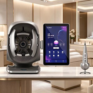 เครื่องวิเคราะห์ผิวหน้า 3 มิติ สมาร์ท ฟูลเฟซ ตรวจจับความชุ่มชื้น ริ้วรอย สิว พร้อม WiFi ควบคุมผ่าน <span class=keywords><strong>iPad</strong></span> ปลั๊ก EU สำหรับการดูแลผิวหน้าด้วย AI - Product Image 1