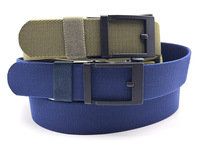 Ceinture de sport décontractée pour homme, nouvelle ceinture de golf, boucle en métal à cliquet automatique avec logo personnalisé, sangle en tissu