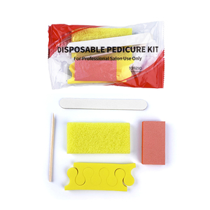 Professional 5Pcs Disposable Nail Beauty Kit 5 <strong>in</strong> 1 <strong>Manicure</strong> &amp; Pedicure <strong>Set</strong> with Toe Separator - Product Image 4