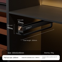 Mobilier de maison moderne tringle à vêtements verticale en métal rangement pour armoire cintre à glissière rétractable artefact porte-pantalon