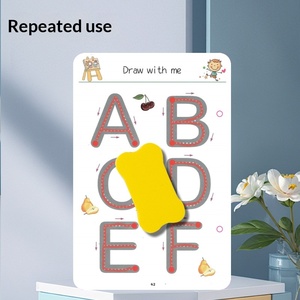 Libro de Actividades de Práctica de Control del Lápiz para Niños de Jardín de Infancia, Libro de Práctica Educativo Temprano Borrable para el Aprendizaje Infantil - Product Image 4