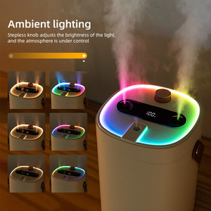 Humidificador de Ambiente Creativo con 3 Rociadores, USB, Silencioso, 2L, Niebla Intensa, Difusor de Aroma de Aceites Esenciales - Product Image 3