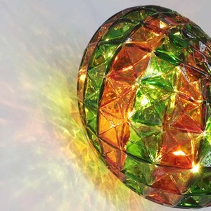 Holiday Halloween Home decorativo Led illuminato mercurio soffiato a mano piccole zucche di vetro a LED - Product Image 3