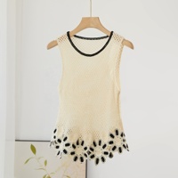 Ensemble 2 pièces bohème en crochet floral pour femme, tenue d'été brodée ajourée style bohème, ODM OEM