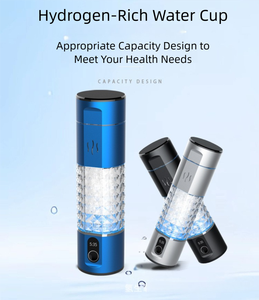 Botella de Agua Portátil Rica en Hidrógeno 2026, Generador de H2 SPE PEM, Vaso de Vidrio - Product Image 5