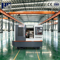 TCK46A 45 °   Tour CNC à banc incliné avec tourelle hydraulique pour l'usinage de composants rotatifs de taille moyenne