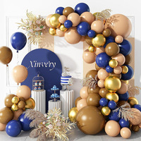 Ensembles de ballons de décoration d'anniversaire bleu clair et or pour bébé garçon thème ours baby shower pour les décorations de fête
