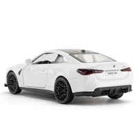 Voitures de course M4 CSL en métal moulé sous pression, modèle miniature en alliage à l'échelle 1:36, avec portes ouvrantes et fonction de recul, jouets pour enfants, vente en gros