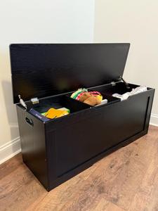 Boîte <span class=keywords><strong>de</strong></span> <span class=keywords><strong>rangement</strong></span> en bois pour salon, grande boîte à jouets en bois, <span class=keywords><strong>coffre</strong></span> <span class=keywords><strong>de</strong></span> <span class=keywords><strong>rangement</strong></span> avec charnières <span class=keywords><strong>de</strong></span> sécurité, organisateur <span class=keywords><strong>de</strong></span> <span class=keywords><strong>rangement</strong></span> pour la décoration <span class=keywords><strong>de</strong></span> la maison - Product Image 4