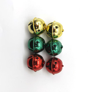 Cross-border Christmas 1.57in <b>Bells</b> Iron Metallic Powder Coating Christmas Decor Accessories Handmade DIY <b>Small</b> Gifts Wholesale - Product Image 4