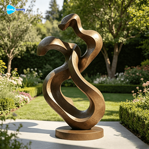 Statue <span class=keywords><strong>de</strong></span> figure en bronze personnalisée professionnelle, sculpture <span class=keywords><strong>de</strong></span> visage abstraite moderne en bronze pour décoration extérieure - Product Image 1