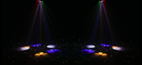 Lumière de scène disco à 6 bras 120W, éclairage de scène Rgbw, lumière de scène disco, tête mobile LED, lumière de lavage pour DJ, éclairage de scène disco, fête
