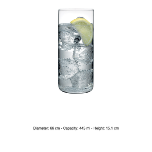 Vaso Highball Finesse 44.5 cl, Altura 15.1 cm, Diámetro 6.6 cm, Cristalino, Color Nude - Product Image 3