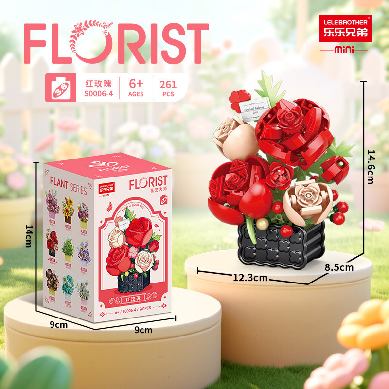 S0006-4 rose rosse 261pz