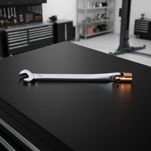 Open end & Swivel end 12pt. Socket Combination <b>Spanner</b> with ED Color - Product Image 1