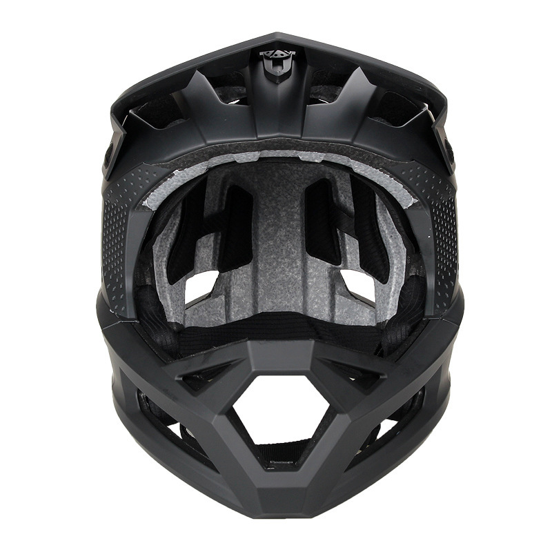 adult bike helmet with chin guard attachment Bluegrass Vanguard Core Mount For GoPro, Insta360, DJI, & more Chin Mounts tune the fit VA145 Full-Face MTB & BMX