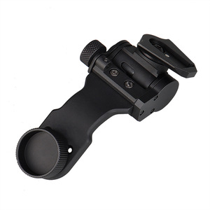 Adaptateur de casque réglable en forme de J, support de vision nocturne en alliage d'aluminium de qualité aéronautique, accessoire universel pour équipement extérieur - Product Image 4
