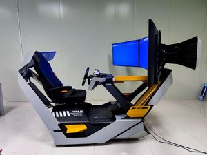 Simulateur de conduite à commande à distance, poste de pilotage avec double écran, siège de simulateur d'entraînement pour l'enseignement de la conduite - Product Image 1