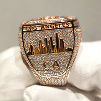 Bijoux Hip hop Championnat Anneaux Pour Hommes Rock Iced Out 925 Argent Hip Hop Moissanite Mens Champion Ring
