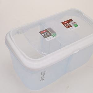 Contenedor <span class=keywords><strong>de</strong></span> Almacenamiento <span class=keywords><strong>de</strong></span> Alimentos Secos para Cocina con Divisor, 2 Compartimentos, Cubo <span class=keywords><strong>de</strong></span> Arroz <span class=keywords><strong>de</strong></span> Plástico, <span class=keywords><strong>Caja</strong></span> <span class=keywords><strong>de</strong></span> Almacenamiento <span class=keywords><strong>de</strong></span> Cereales, 7 <span class=keywords><strong>Litros</strong></span> - Product Image 4