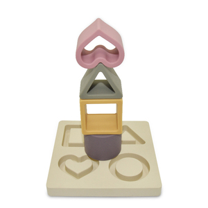 Personalized Love Shape Puzzle Custom Logo Food Grade Silicone Children's Montessori Educational Toy - Product Image 5