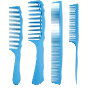 Ensemble de quatre pièces pour créer n'importe quelle <span class=keywords><strong>coiffure</strong></span> facilement avec un kit polyvalent, différentes tailles de brosses, ensemble de peignes de <span class=keywords><strong>coiffure</strong></span> professionnels pour la maison et le salon - Product Image 3