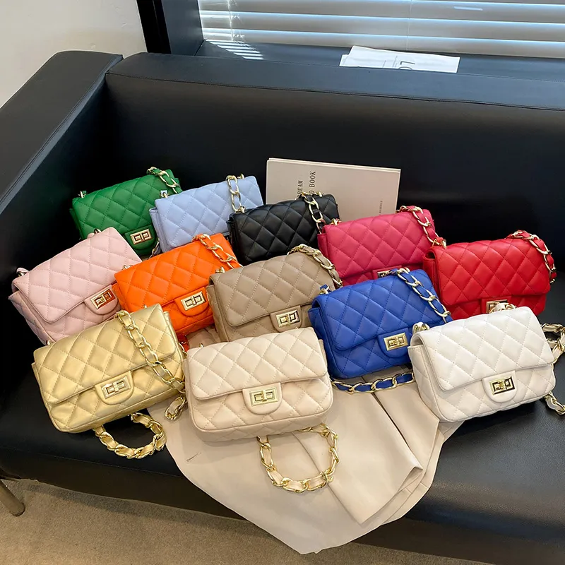 Candy Color Mini Bags Letters Small Ladies Shoulder Messenger Purses Fashion Kids Clutch Pouch Purses and Handbags