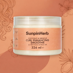 Crème Professionnelle Rehausseur de Boucles Formule Coco Hibiscus pour Cheveux Secs, Crépus et Bouclés – Soin Coiffant Sans Rinçage - Product Image 1