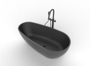 Concrete Grey Stone Solid Surface Marble Vintage <strong>Bathtub</strong> - Product Image 3