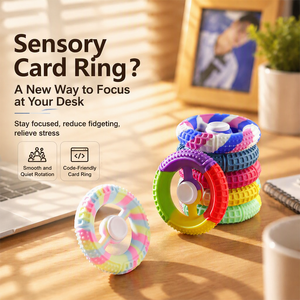 Spinner de Silicona HMJ con Textura Táctil para Aliviar el Estrés, para Adultos y Niños con TDAH y <span class=keywords><strong>Autismo</strong></span> - Product Image 5