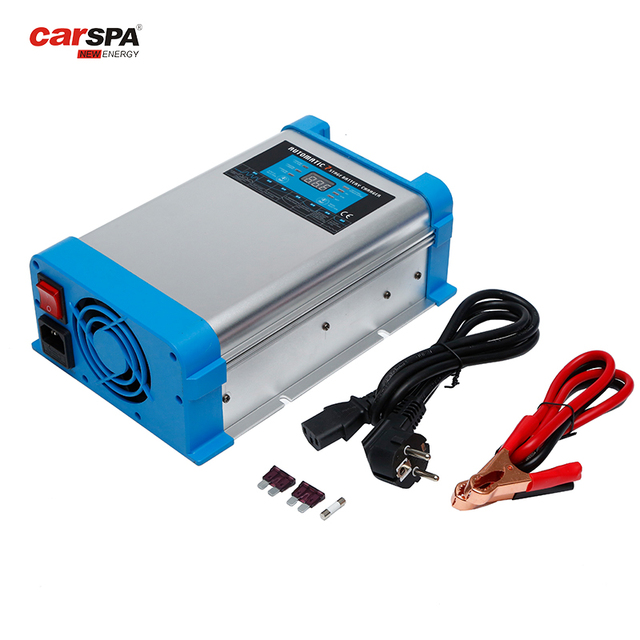 DC12V 24V 5a/10a/20a/30a/40a/50a/60a Smart 7 Stage Car Battery Charger with LCD Display for AGM, GAL, WET, Lithium