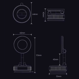 Soporte giratorio para teléfono móvil de coche de 360 grados, imán fuerte y succión al vacío, soporte extensible, soporte duradero para teléfono móvil de coche - Product Image 6