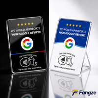 Autocollant NFC personnalisé pour avis Google, autocollant adhésif pour les réseaux sociaux, étiquette à coller pour café, hôtel, salon, clinique, marketing d'entreprise