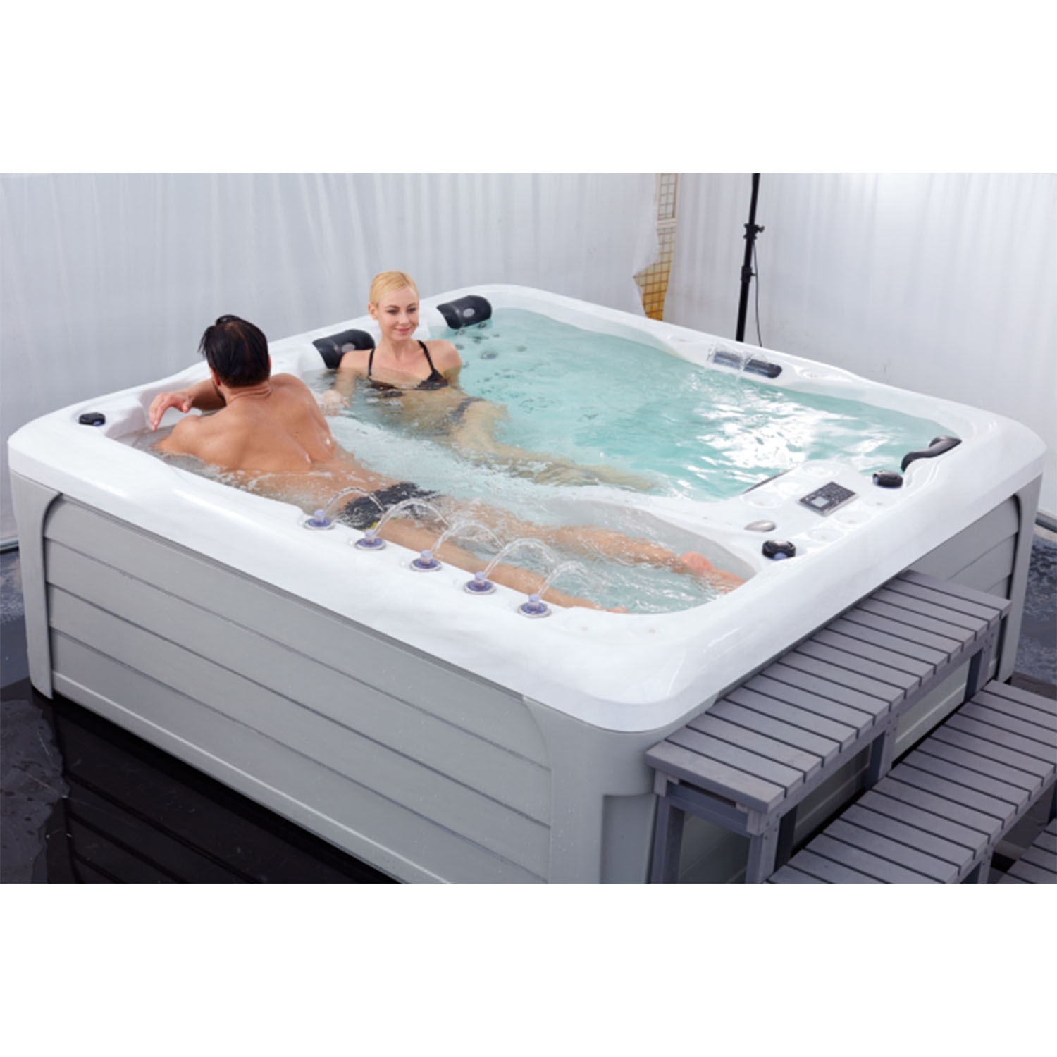 Сексуальный Массаж всего тела, уличная гидромассажная Ванна spa с интеллектуальной системой управления