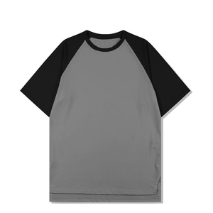 เสื้อยืดฟอร์มัล ไซส์ US 180 กรัม สีสันตัดกัน แขนเสื้อแบบแร็กแลน ชายเสื้อผ่า แห้งเร็ว ยืดหยุ่น เหมาะสำหรับเล่นบาสเก็ตบอล เสื้อยืดเปล่า - Product Image 3