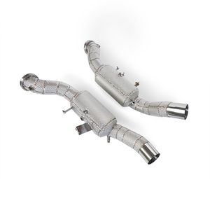 Collecteur d'échappement haute performance pour Maserati Ghibli 3.0T 2020-2023, tuyaux d'échappement <span class=keywords><strong>à</strong></span> haut débit, downpipe avec bouclier thermique - Product Image 3