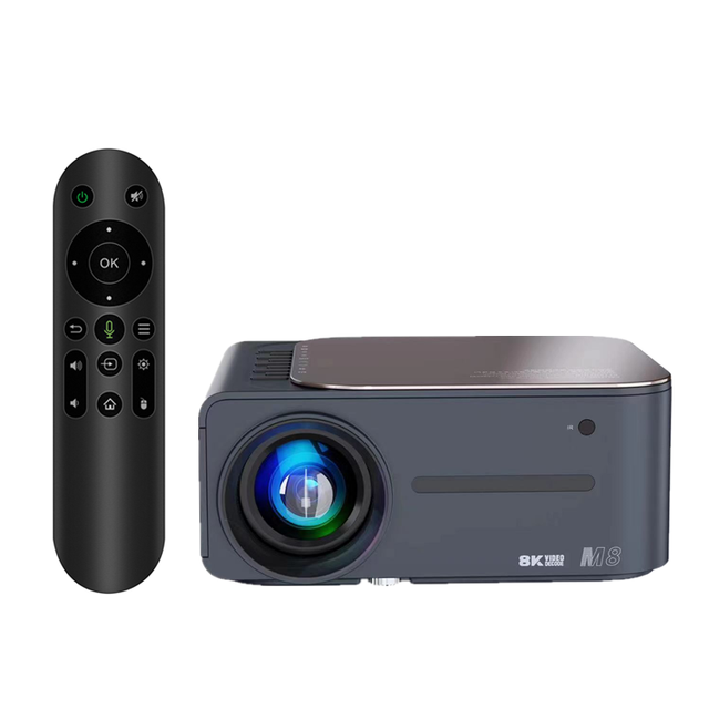 Mini Projector M8 Full HD 1080p 4K Smart Android 9.0 Wifi BT Mobile Phone Projector Home Theater Mini Portable Projectors 4k