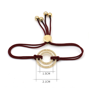 สร้อยข้อมือดีไซน์เชือกทันสมัยเครื่องประดับแฟชั่นชุบทองวัสดุโลหะผสมสังกะสีไทเทเนียมหลัก - Product Image 3