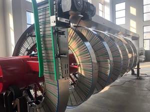 Spiraaltransporteurs met lamellenband, verstelbare invoerbandhoogte 650 mm, bandensnelheid geregeld door een frequentieregelaar - Product Image 2