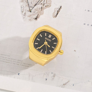 Nuovo nuovo creativo Punk quadrante quadrato orologi al quarzo anelli per <span class=keywords><strong>donna</strong></span> uomo coppie Mini elastico <span class=keywords><strong>orologio</strong></span> <span class=keywords><strong>orologio</strong></span> da dito gioielli - Product Image 3