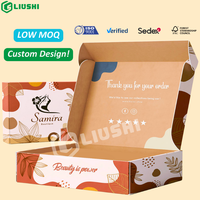 Boîtes cadeaux en papier d'emballage postal personnalisées cartons en carton ondulé solide boîte postale d'expédition cosmétique