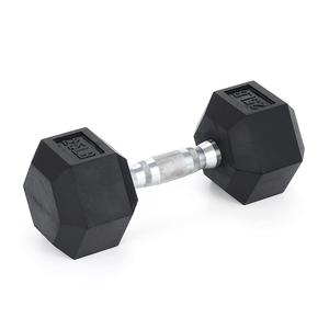 Haltères hexagonaux en caoutchouc pour homme, équipement de musculation, 12.5kg, OEM - Product Image 3