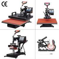 Machine de Presse à Chaud Sublimation RubySub Combo 5 en 1 pour Vêtements, Tasses et Assiettes