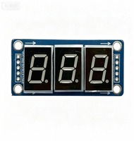 74HC595 3位数字管显示板红色LED移位寄存器模块3.3V 5V串行并行驱动器适用于Arduino计时器