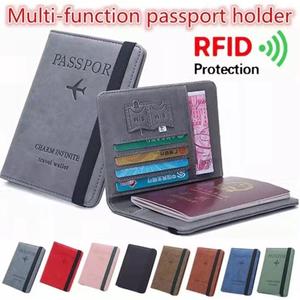 Porta Pasaportes de Cuero con Protección RFID Antirrobo, Cartera para Documentos de Viaje con Ranuras para Tarjetas y Pasaporte para Mujeres y Hombres - Product Image 3