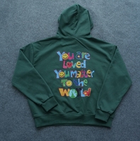 Diseño propio logotipo de alta calidad 330 GSM Full Custom Fleece Oversized Digital Print Colorful Hoodie Men's Long Sleeve Wear Hoodies