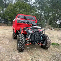Tracteur à roues diesel 4x2 250cc en gros, ATV, remorque à benne hydraulique pliable, moteur 4 temps, transmission par arbre 4 roues motrices pour adultes, pour la ferme